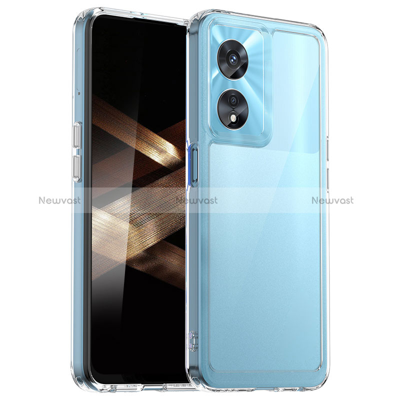 Silicone Transparent Frame Case Cover J01S for Huawei Honor X5 Plus