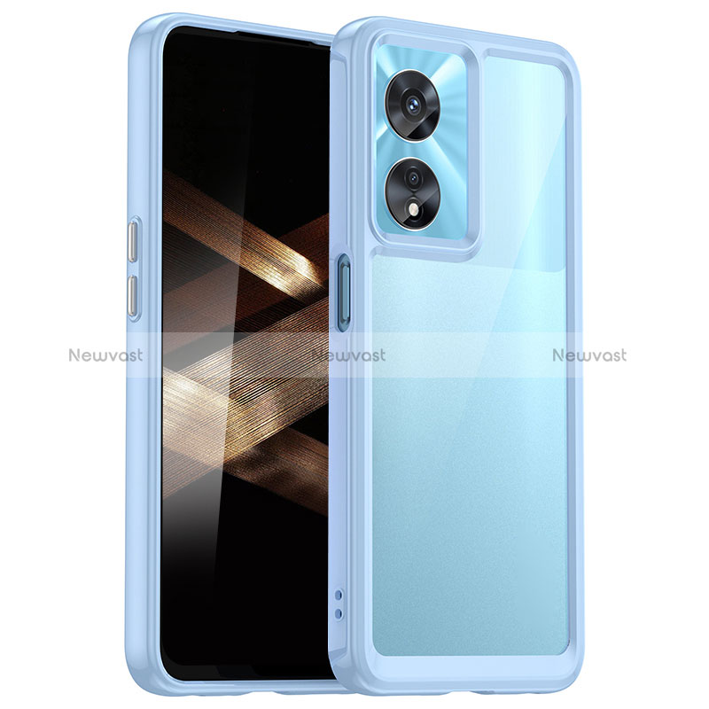 Silicone Transparent Frame Case Cover J01S for Huawei Honor X5 Plus