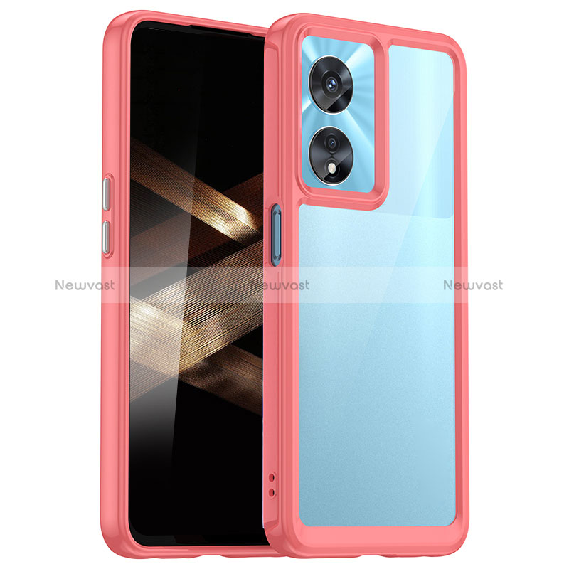 Silicone Transparent Frame Case Cover J01S for Huawei Honor X5 Plus