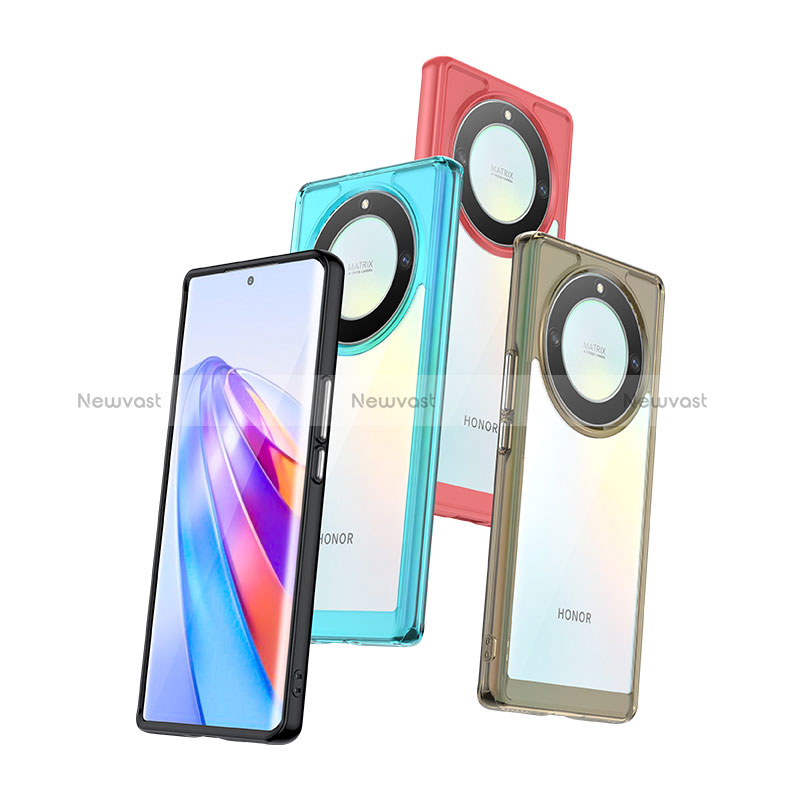 Silicone Transparent Frame Case Cover J01S for Huawei Honor X9a 5G