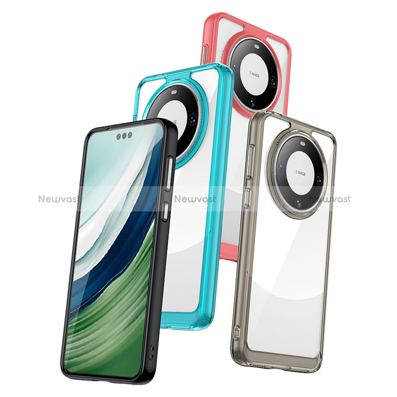 Silicone Transparent Frame Case Cover J01S for Huawei Mate 60 Pro