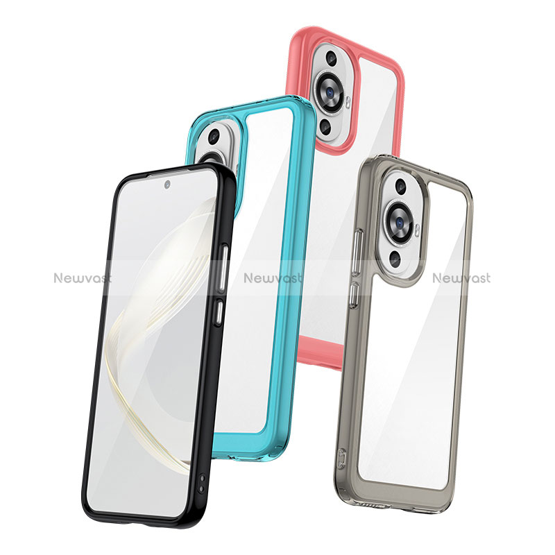 Silicone Transparent Frame Case Cover J01S for Huawei Nova 11