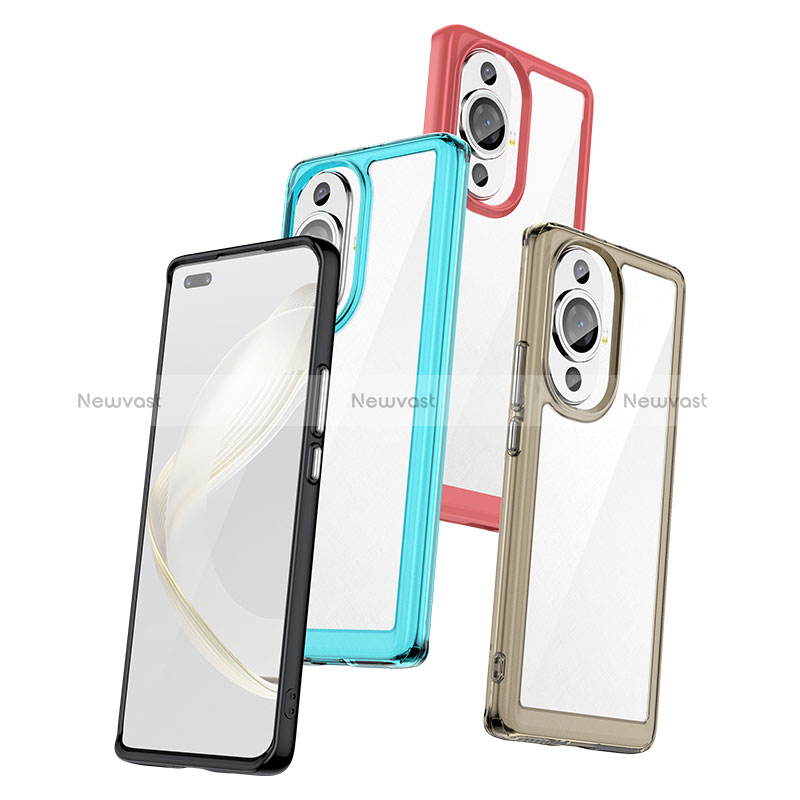 Silicone Transparent Frame Case Cover J01S for Huawei Nova 11 Pro