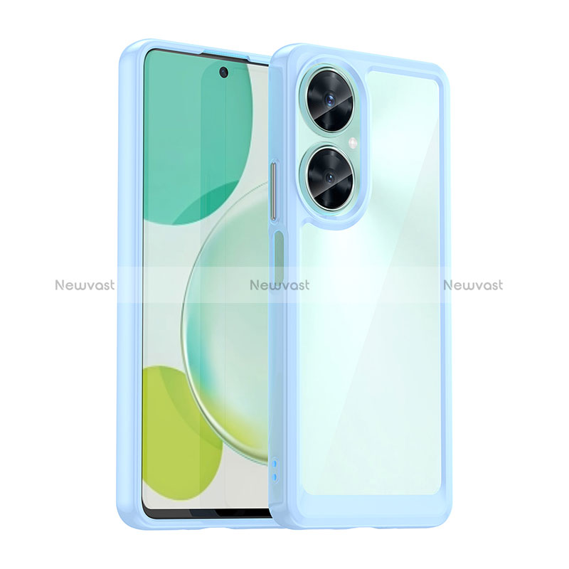 Silicone Transparent Frame Case Cover J01S for Huawei Nova 11i