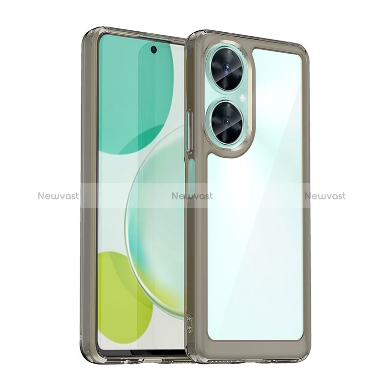 Silicone Transparent Frame Case Cover J01S for Huawei Nova 11i