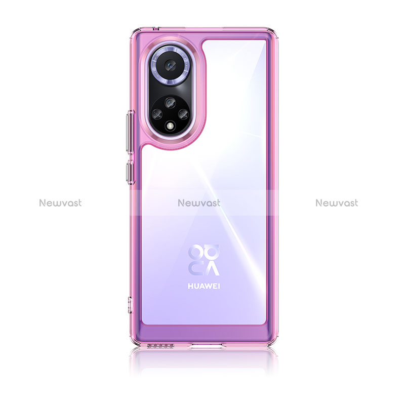 Silicone Transparent Frame Case Cover J01S for Huawei Nova 9