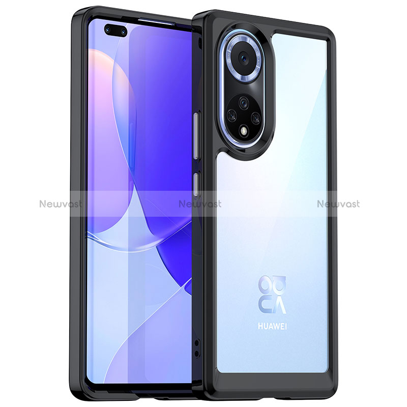 Silicone Transparent Frame Case Cover J01S for Huawei Nova 9 Pro