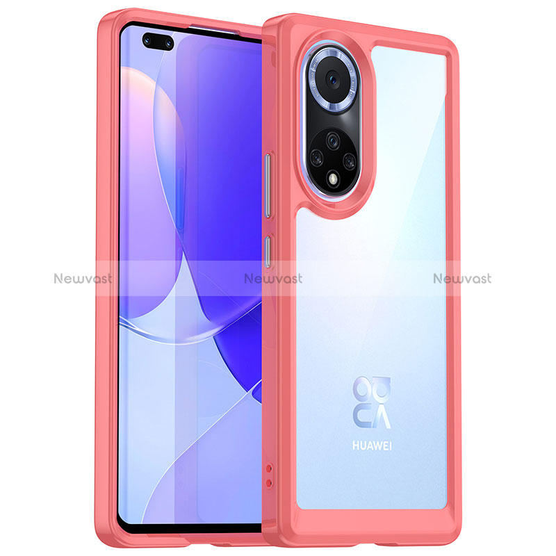 Silicone Transparent Frame Case Cover J01S for Huawei Nova 9 Pro