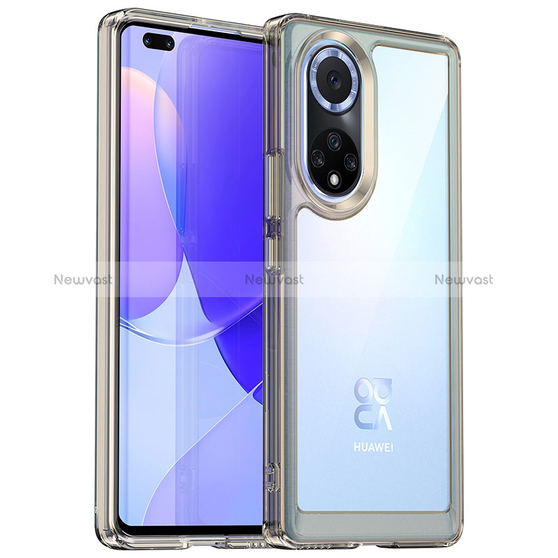 Silicone Transparent Frame Case Cover J01S for Huawei Nova 9 Pro