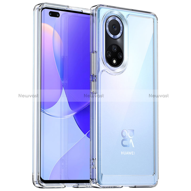 Silicone Transparent Frame Case Cover J01S for Huawei Nova 9 Pro