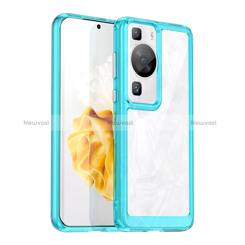 Silicone Transparent Frame Case Cover J01S for Huawei P60