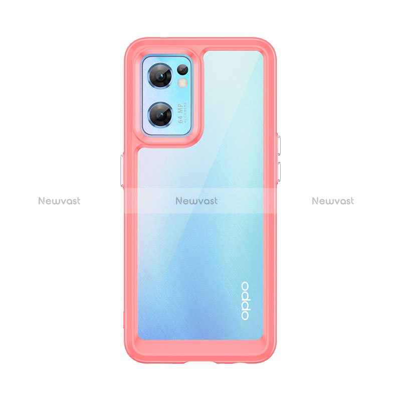 Silicone Transparent Frame Case Cover J01S for OnePlus Nord CE 2 5G