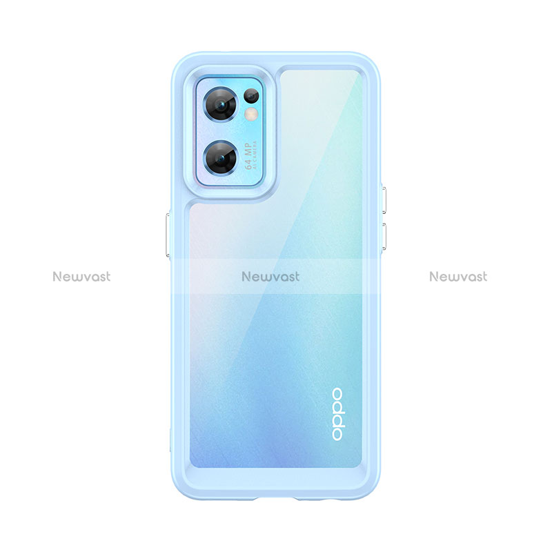 Silicone Transparent Frame Case Cover J01S for OnePlus Nord CE 2 5G