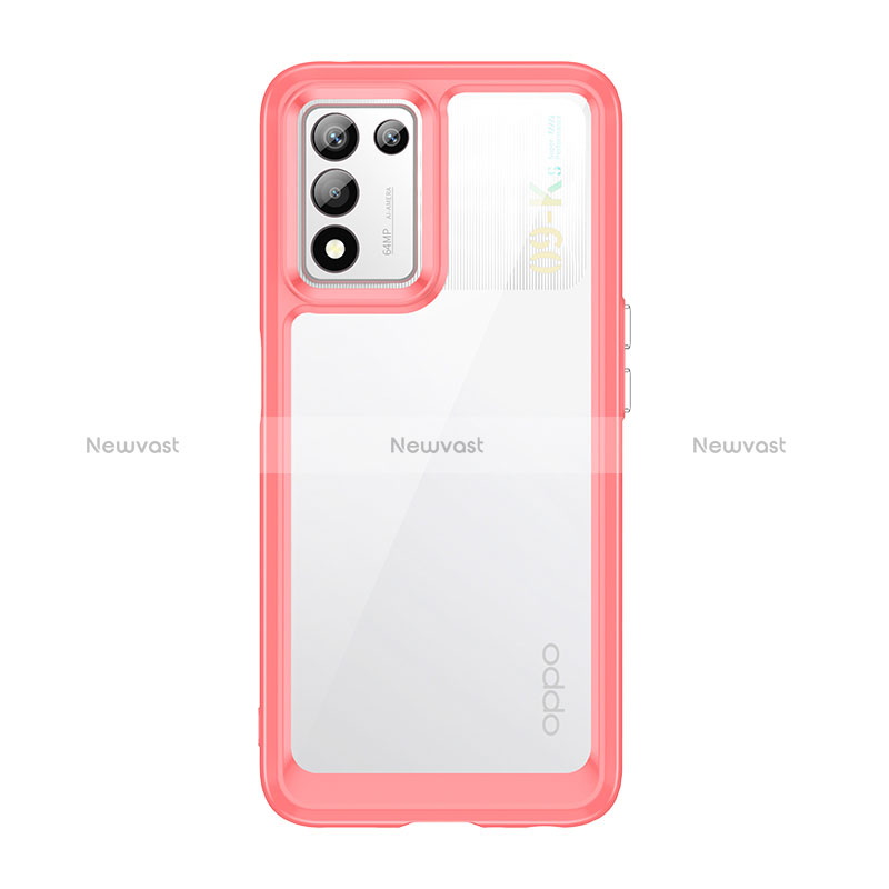 Silicone Transparent Frame Case Cover J01S for Oppo K9S 5G