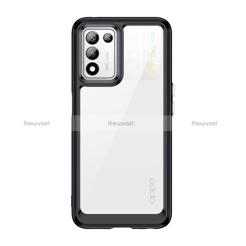 Silicone Transparent Frame Case Cover J01S for Realme 9 SE 5G