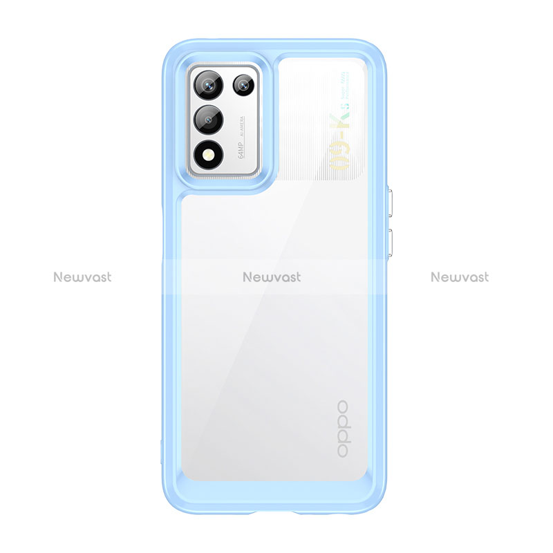 Silicone Transparent Frame Case Cover J01S for Realme 9 SE 5G