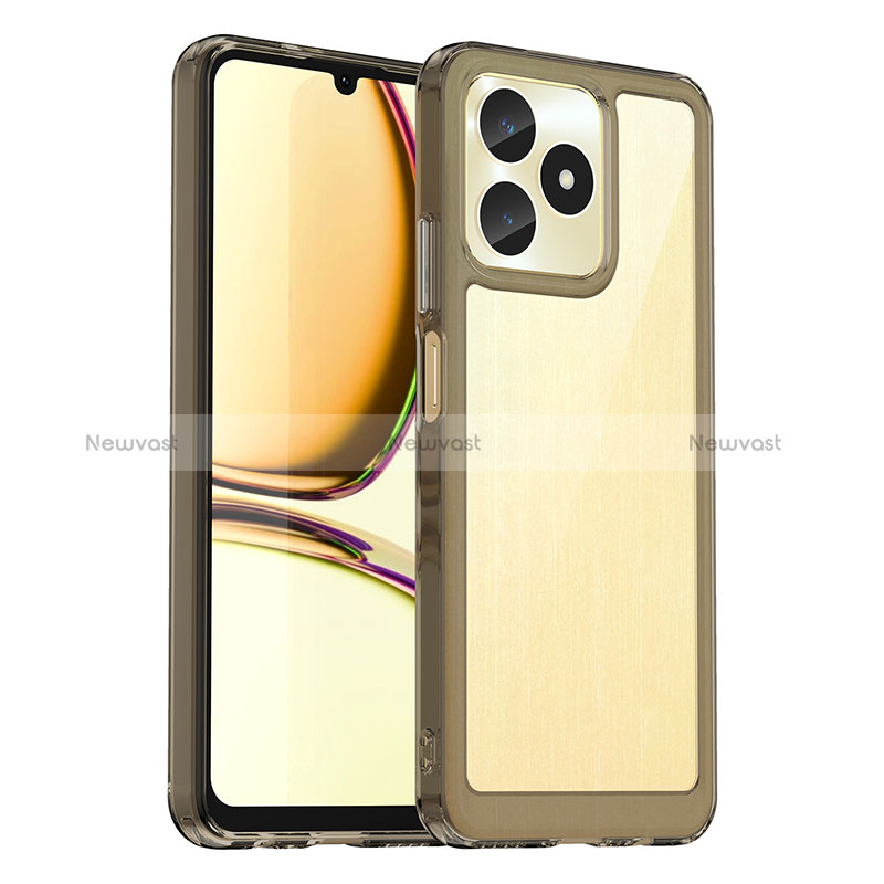 Silicone Transparent Frame Case Cover J01S for Realme C51