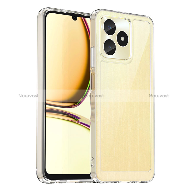 Silicone Transparent Frame Case Cover J01S for Realme C51