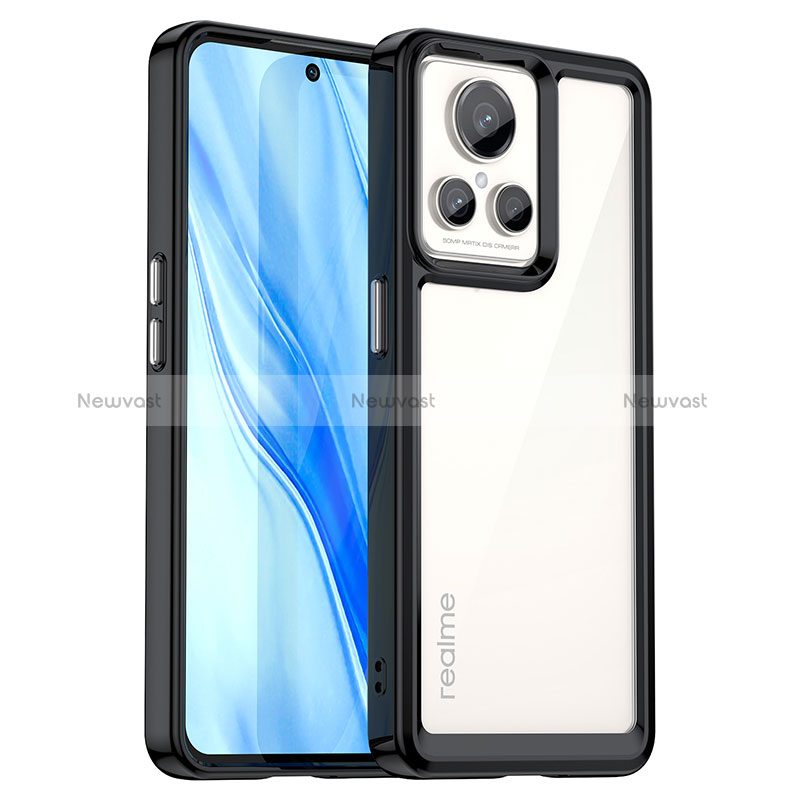 Silicone Transparent Frame Case Cover J01S for Realme GT2 Master Explorer