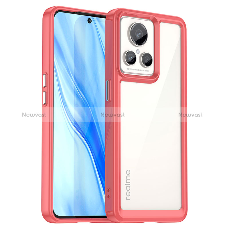 Silicone Transparent Frame Case Cover J01S for Realme GT2 Master Explorer