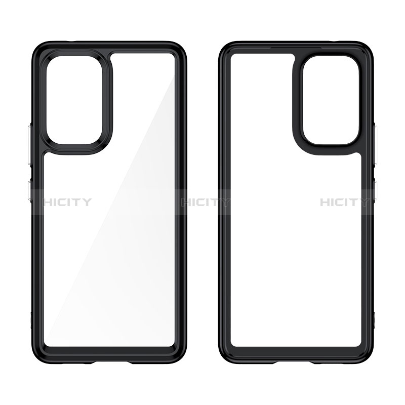 Silicone Transparent Frame Case Cover J01S for Samsung Galaxy A53 5G