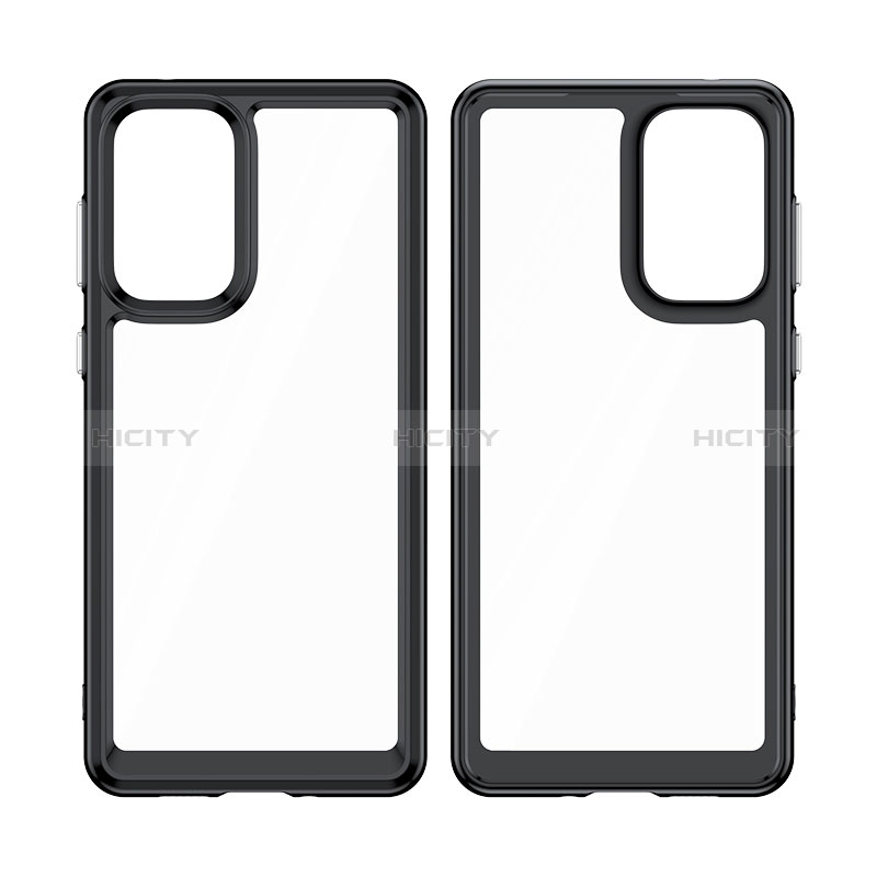 Silicone Transparent Frame Case Cover J01S for Samsung Galaxy A73 5G