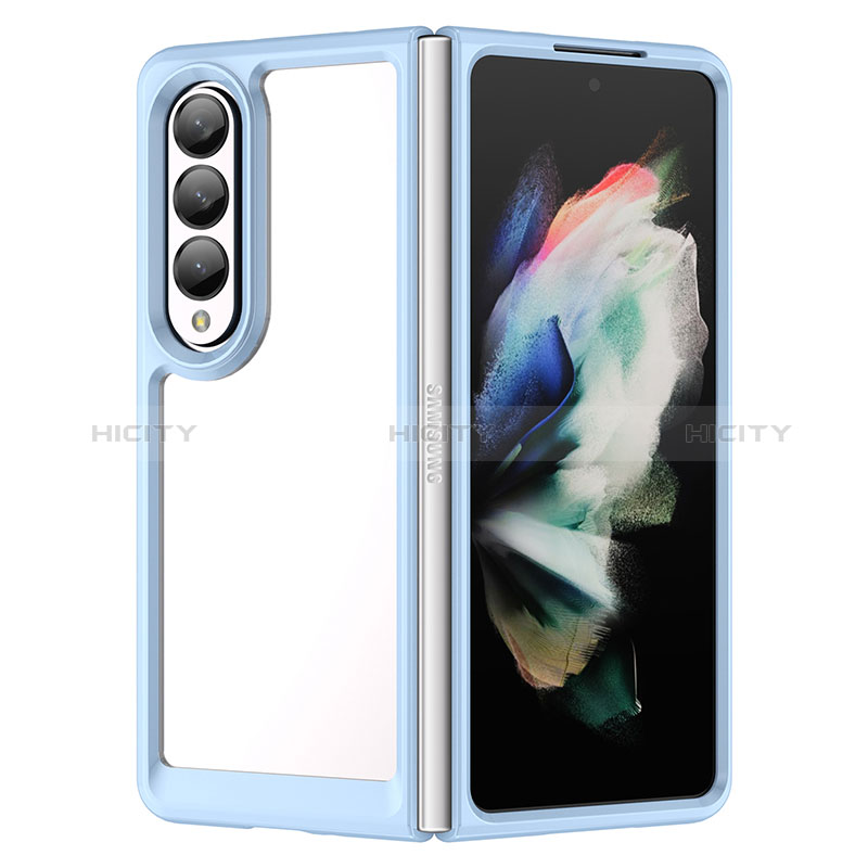 Silicone Transparent Frame Case Cover J01S for Samsung Galaxy Z Fold4 5G