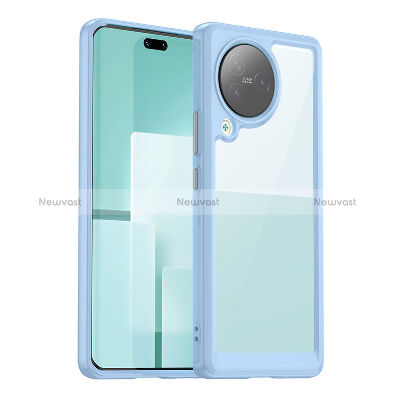 Silicone Transparent Frame Case Cover J01S for Xiaomi Civi 3 5G