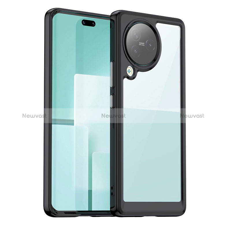 Silicone Transparent Frame Case Cover J01S for Xiaomi Civi 3 5G