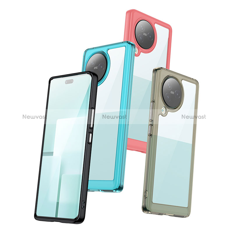 Silicone Transparent Frame Case Cover J01S for Xiaomi Civi 3 5G