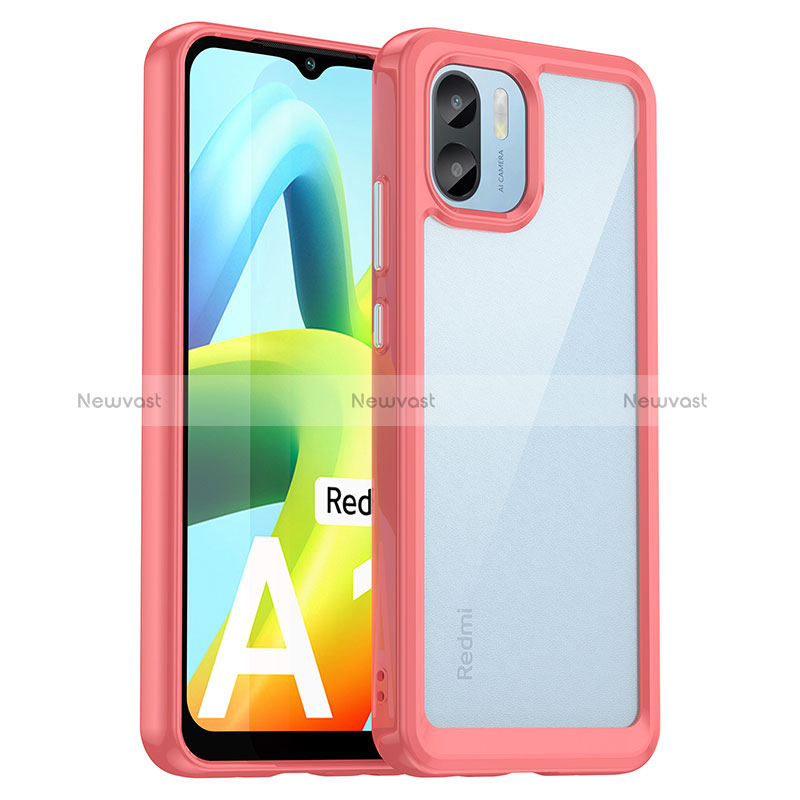 Silicone Transparent Frame Case Cover J01S for Xiaomi Poco C50