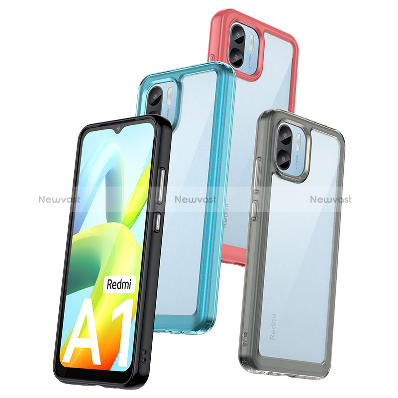 Silicone Transparent Frame Case Cover J01S for Xiaomi Poco C50