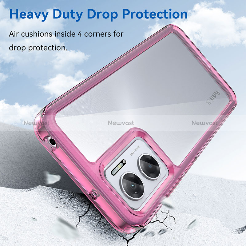 Silicone Transparent Frame Case Cover J01S for Xiaomi Redmi 10 Prime Plus 5G