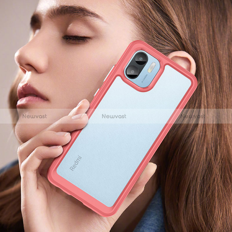 Silicone Transparent Frame Case Cover J01S for Xiaomi Redmi A2