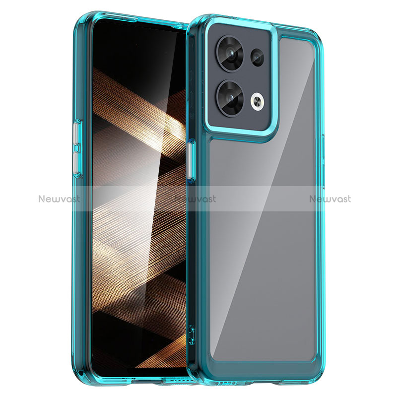 Silicone Transparent Frame Case Cover J01S for Xiaomi Redmi Note 13 Pro 5G