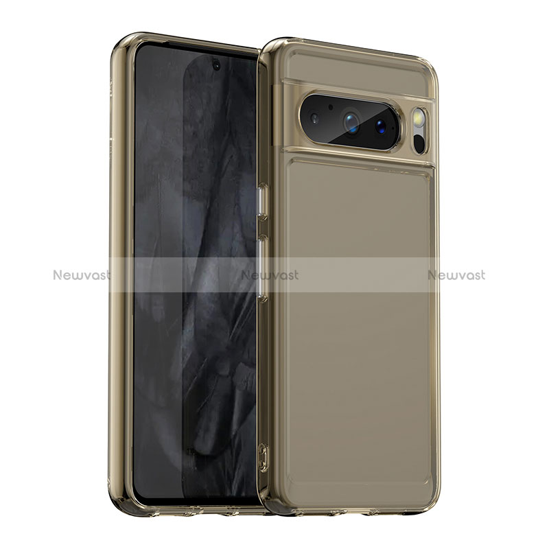 Silicone Transparent Frame Case Cover J02S for Google Pixel 8 Pro 5G