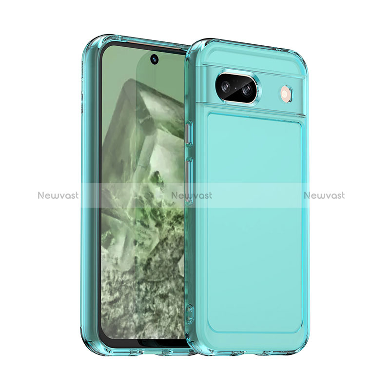 Silicone Transparent Frame Case Cover J02S for Google Pixel 8a 5G