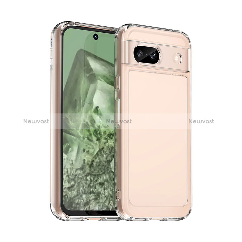 Silicone Transparent Frame Case Cover J02S for Google Pixel 8a 5G