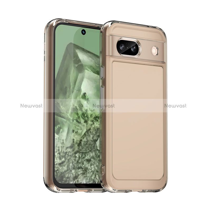 Silicone Transparent Frame Case Cover J02S for Google Pixel 8a 5G