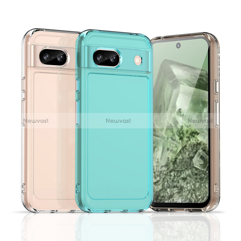 Silicone Transparent Frame Case Cover J02S for Google Pixel 8a 5G
