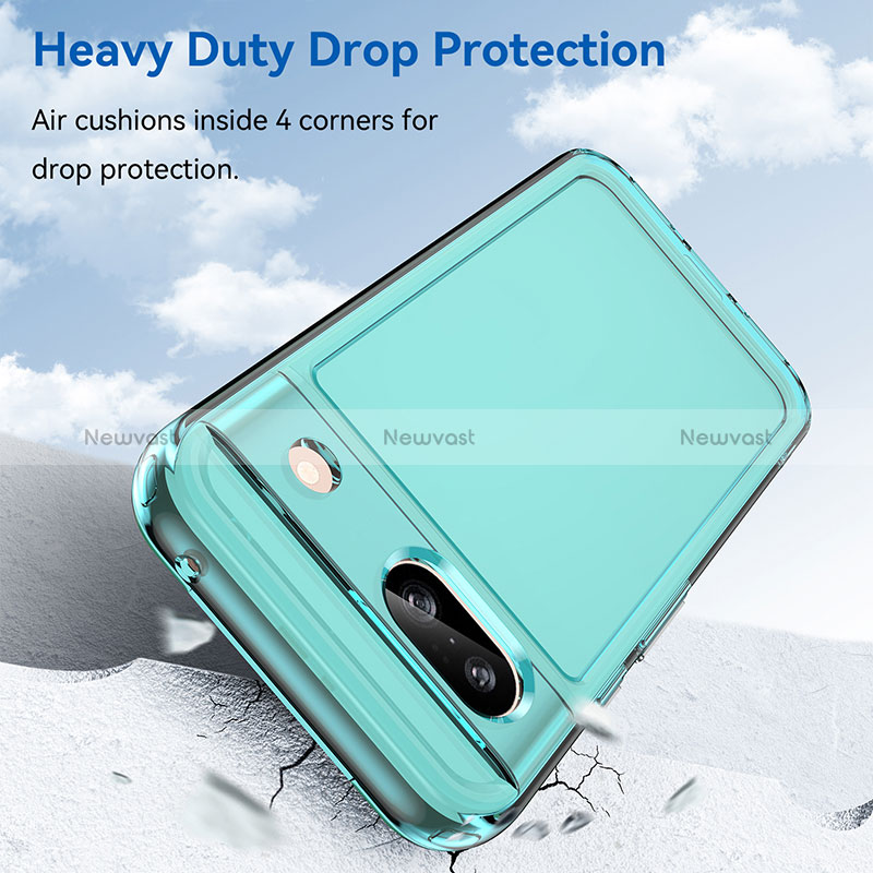 Silicone Transparent Frame Case Cover J02S for Google Pixel 8a 5G