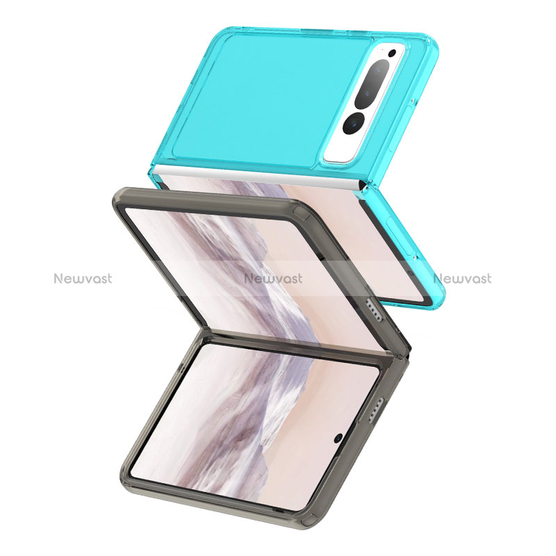 Silicone Transparent Frame Case Cover J02S for Google Pixel Fold 5G