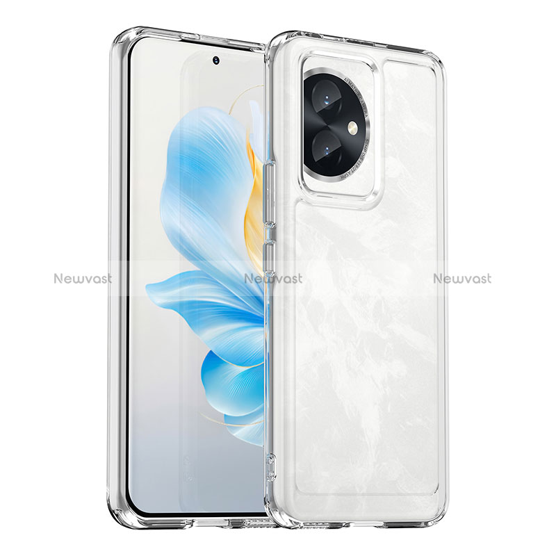 Silicone Transparent Frame Case Cover J02S for Huawei Honor 100 5G