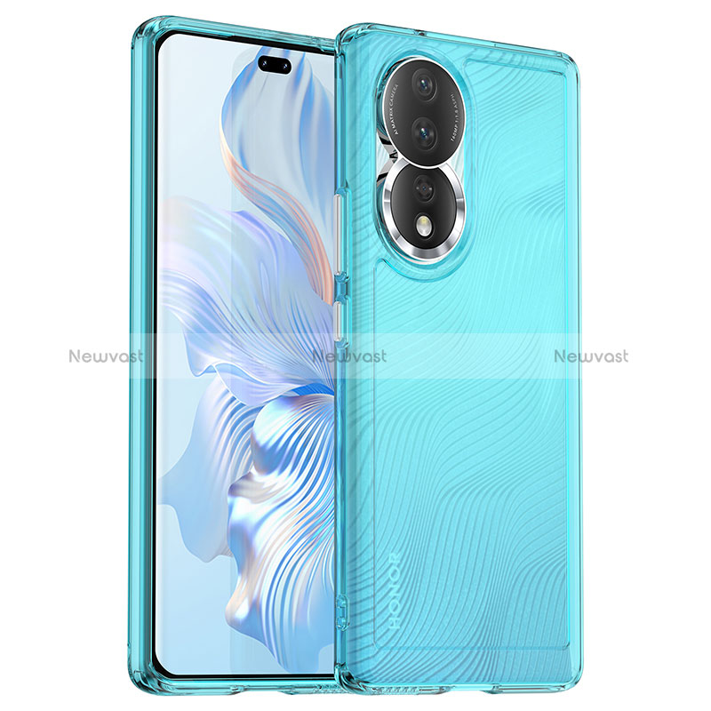 Silicone Transparent Frame Case Cover J02S for Huawei Honor 80 5G