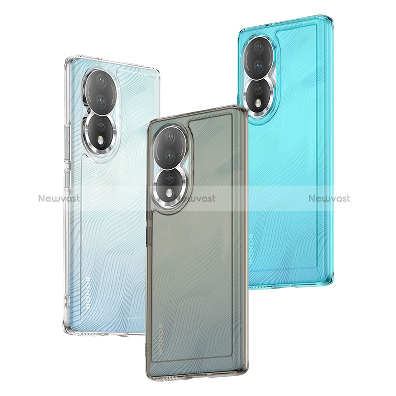 Silicone Transparent Frame Case Cover J02S for Huawei Honor 80 5G