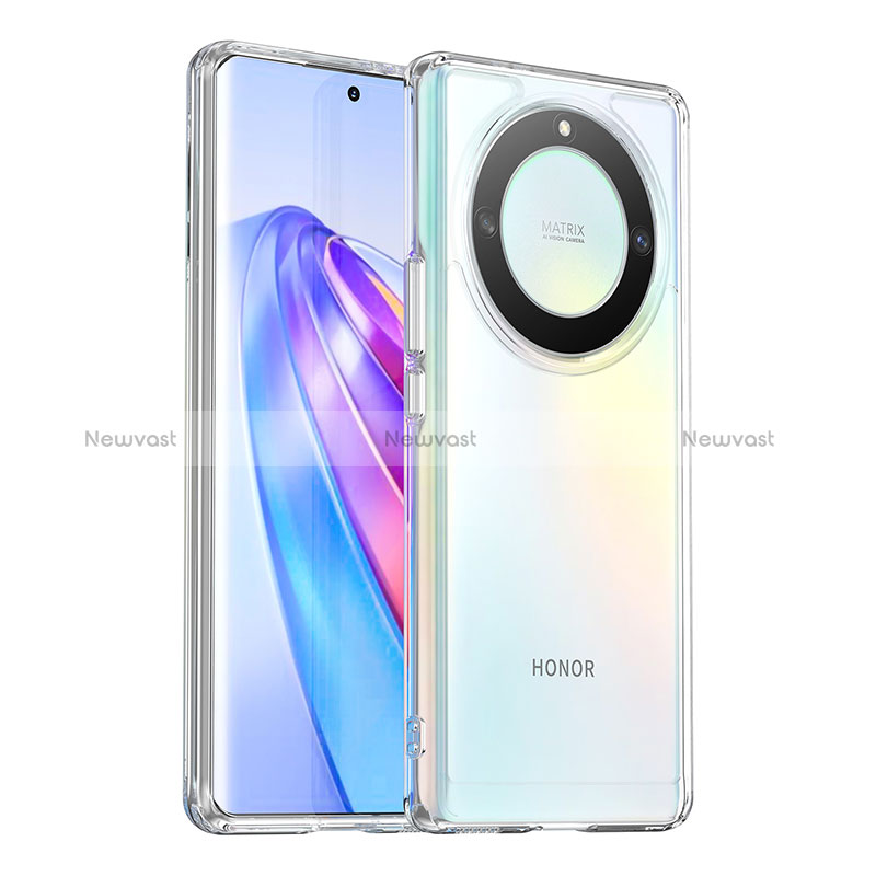 Silicone Transparent Frame Case Cover J02S for Huawei Honor Magic5 Lite 5G