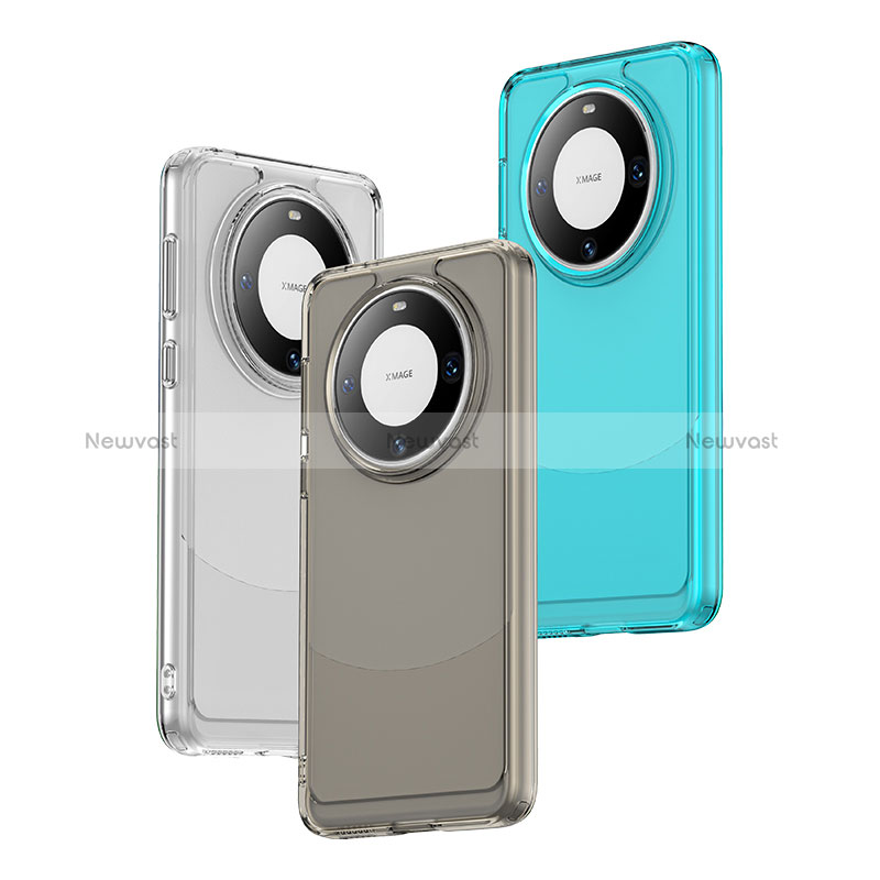 Silicone Transparent Frame Case Cover J02S for Huawei Mate 60 Pro+ Plus