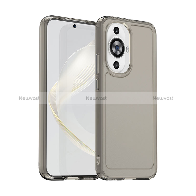 Silicone Transparent Frame Case Cover J02S for Huawei Nova 11