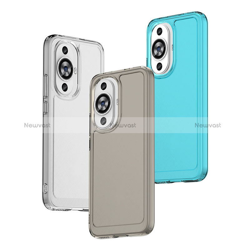 Silicone Transparent Frame Case Cover J02S for Huawei Nova 11