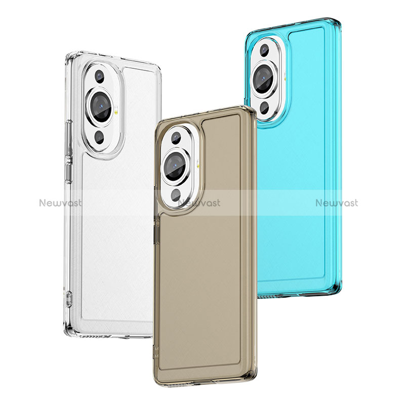 Silicone Transparent Frame Case Cover J02S for Huawei Nova 11 Pro